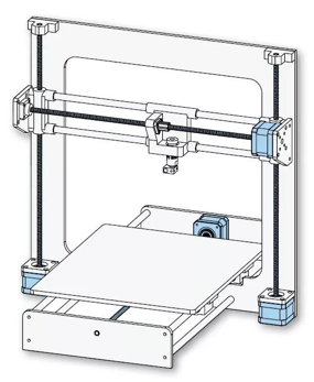 电动梯形丝杠应用在3D打印机